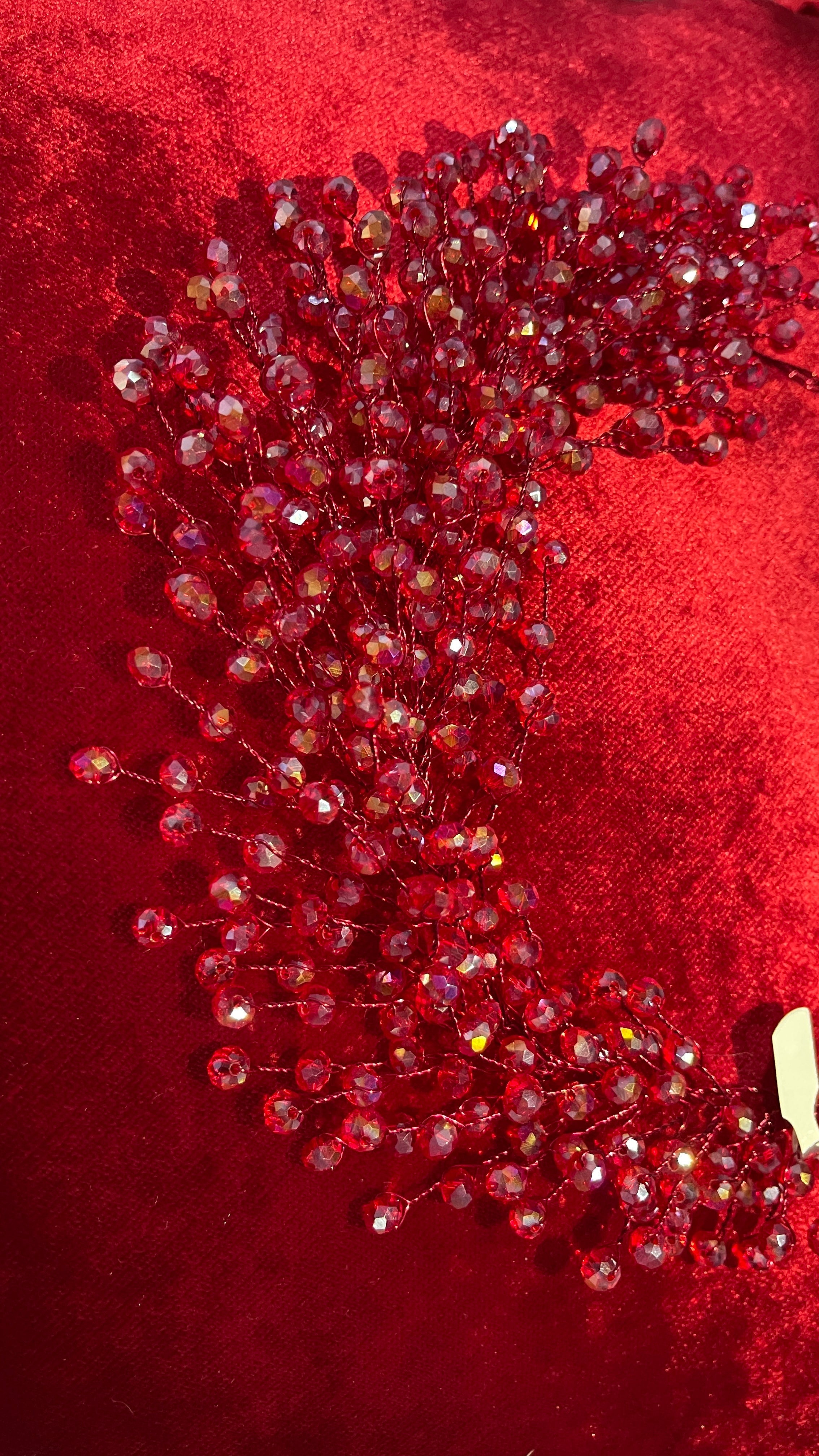 Haarschmuck Bordeaux – Haarschmuck 4 – Ansicht 1 | Lamia Mode