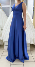Abendkleid Elegantes Abendkleid mit V-Ausschnitt & A-Linie – FK4108 in Puder – Ansicht 6 | Lamia Mode