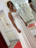 Standesamtkleid FK3546 – Chiffon und Spitze – Ansicht 2 | Lamia Mode