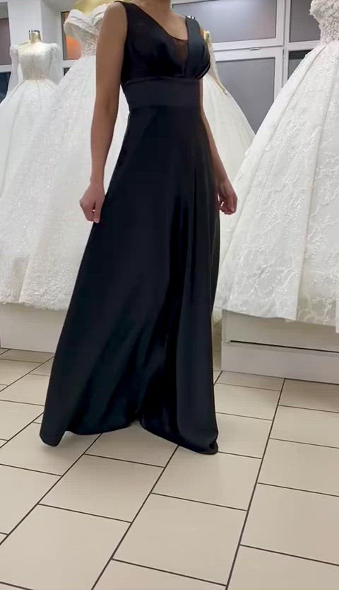 Abendkleid Elegantes Abendkleid mit V-Ausschnitt & A-Linie – FK4108