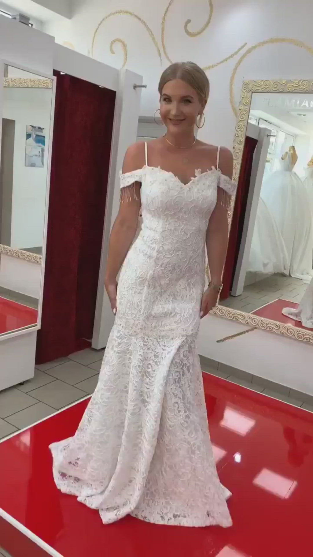 Standesamtkleid FK9004 – Spitze und figurbetonte Passform