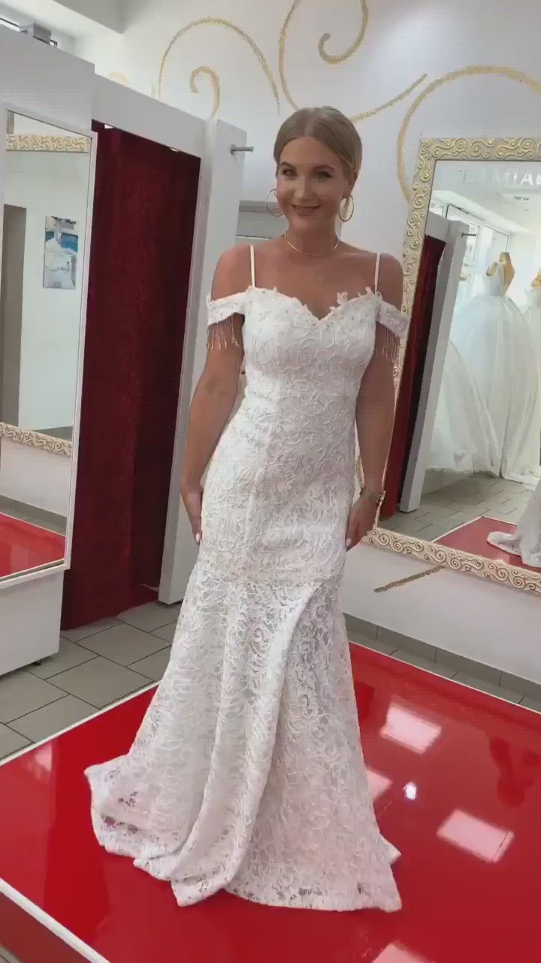 Standesamtkleid FK9004 – Spitze und figurbetonte Passform