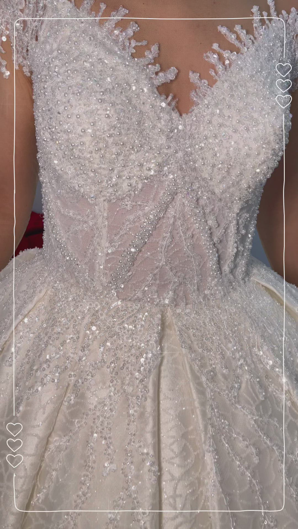 Brautkleid Rosa – Prinzessinnen-Silhouette