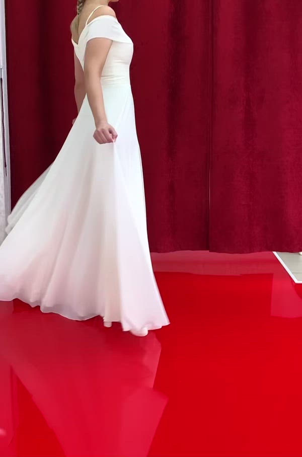 Standesamtkleid FKX2019 – Chiffon und A-Linie