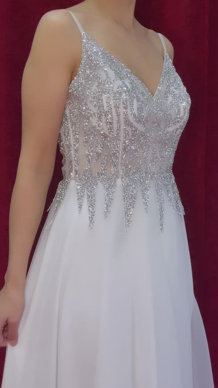 Standesamtkleid FK4125 – Tüll und A-Linie