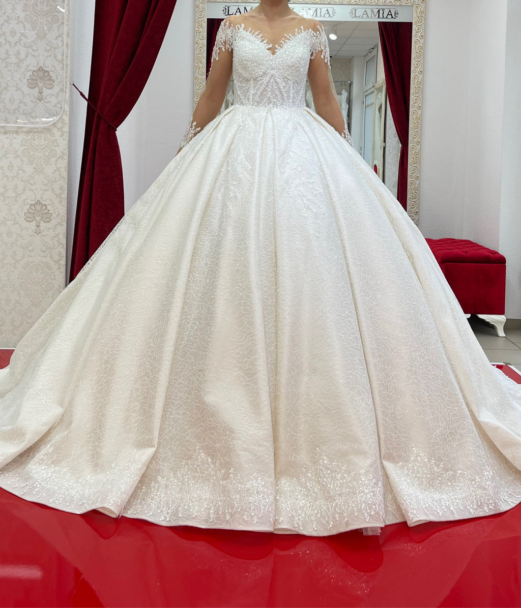 Brautkleid Rosa – Prinzessinnen-Silhouette – Ansicht 3 | Lamia Mode