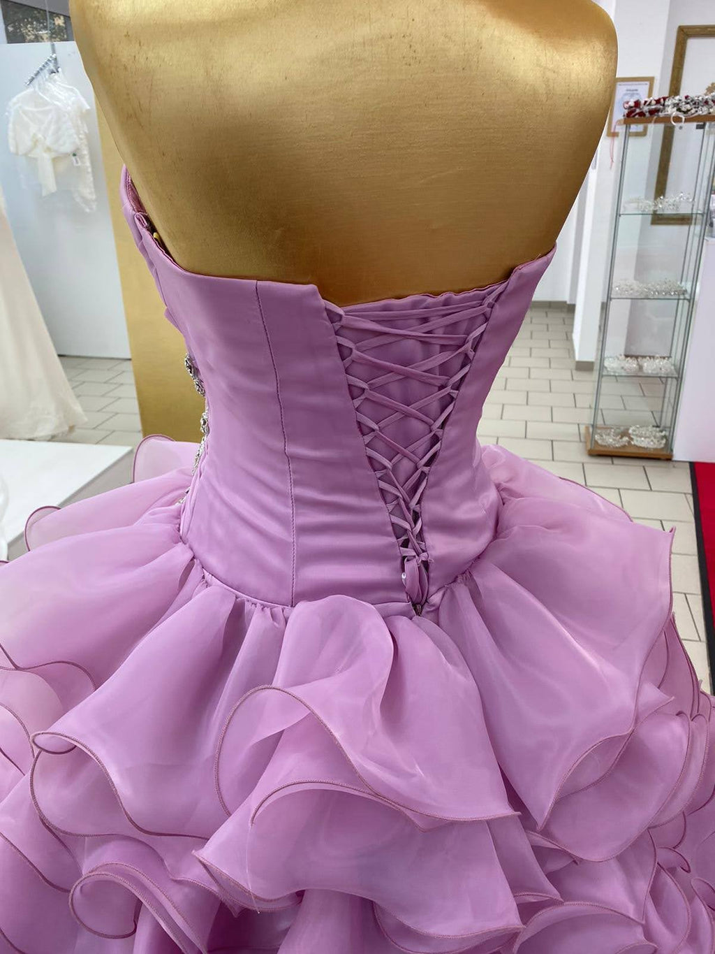 Ballkleid Pin2 – Organza und Corsagen-Oberteil – Ansicht 5 | Lamia Mode