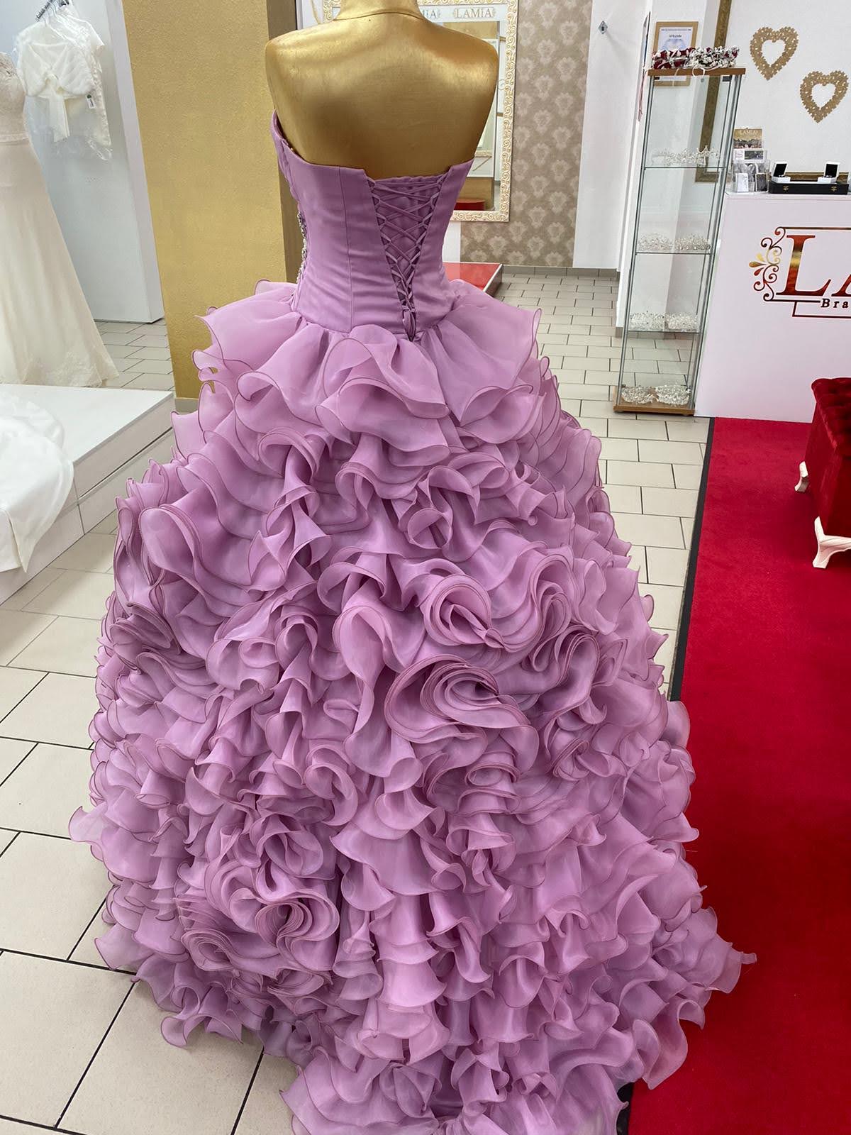 Ballkleid Pin2 – Organza und Corsagen-Oberteil – Ansicht 4 | Lamia Mode
