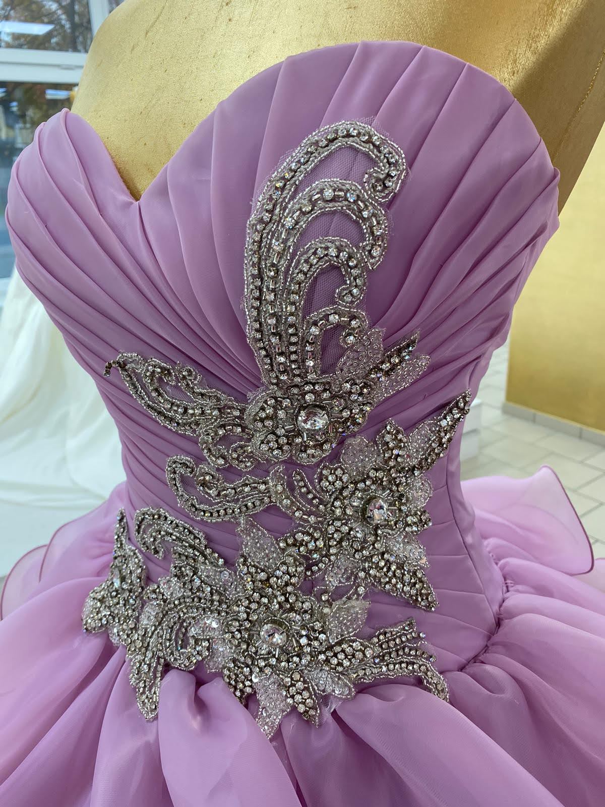 Ballkleid Pin2 – Organza und Corsagen-Oberteil – Ansicht 2 | Lamia Mode