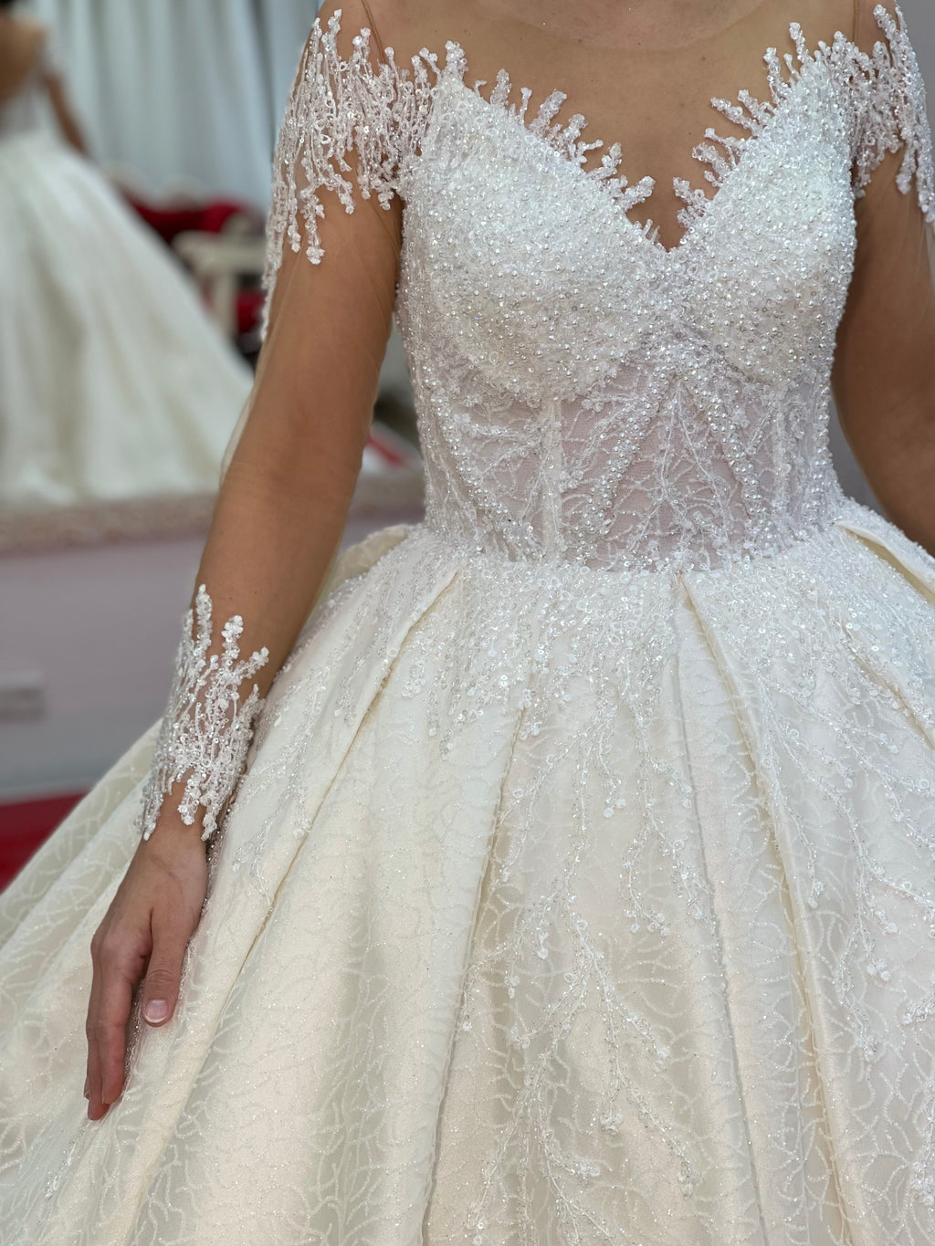 Brautkleid Rosa – Prinzessinnen-Silhouette – Ansicht 2 | Lamia Mode