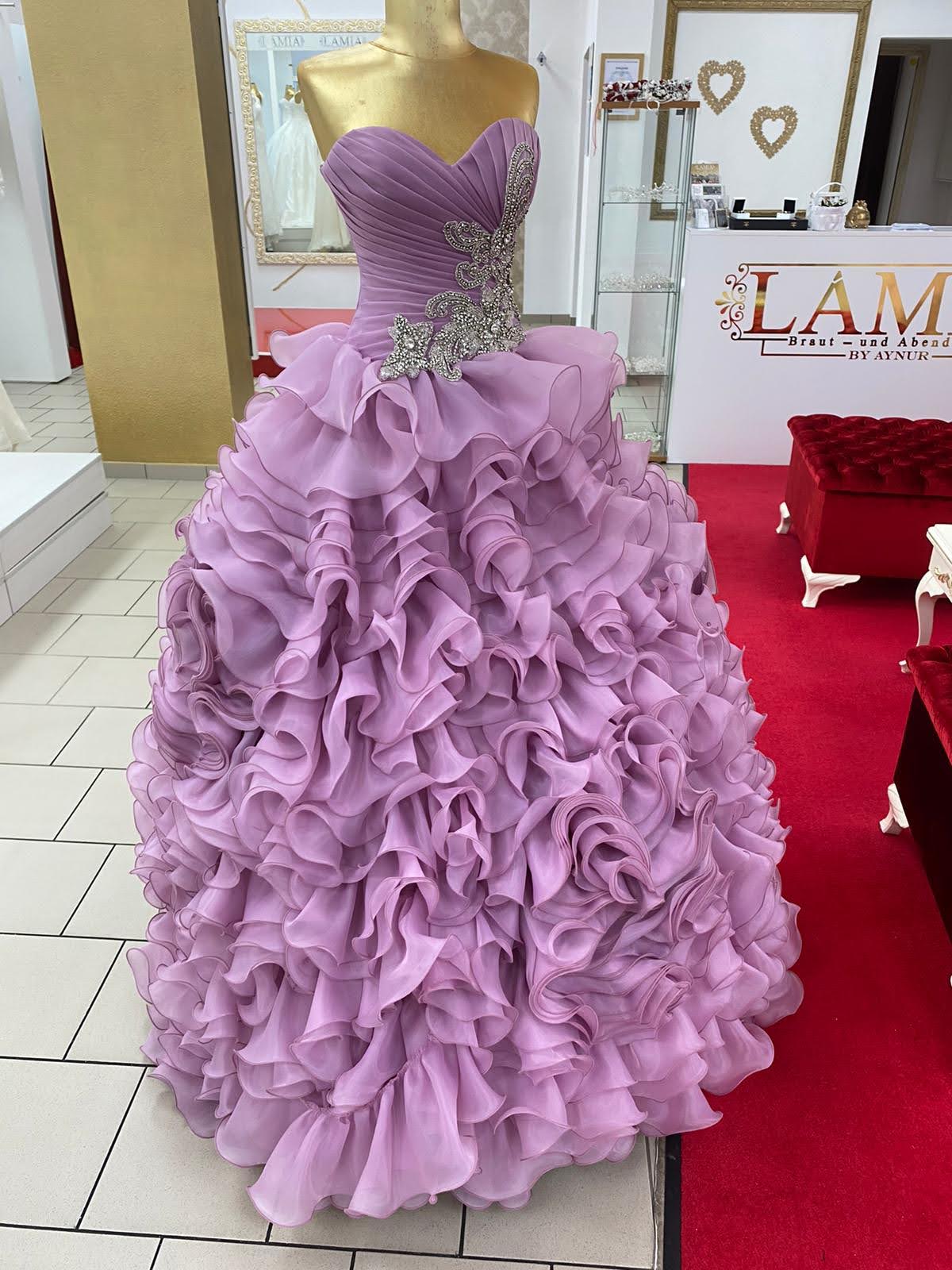 Ballkleid Pin2 – Organza und Corsagen-Oberteil – Ansicht 3 | Lamia Mode