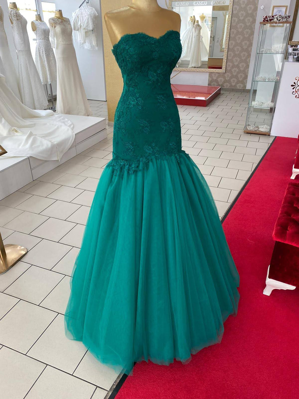 Ballkleid ZEY Grün in gruen – Ansicht 2 | Lamia Mode
