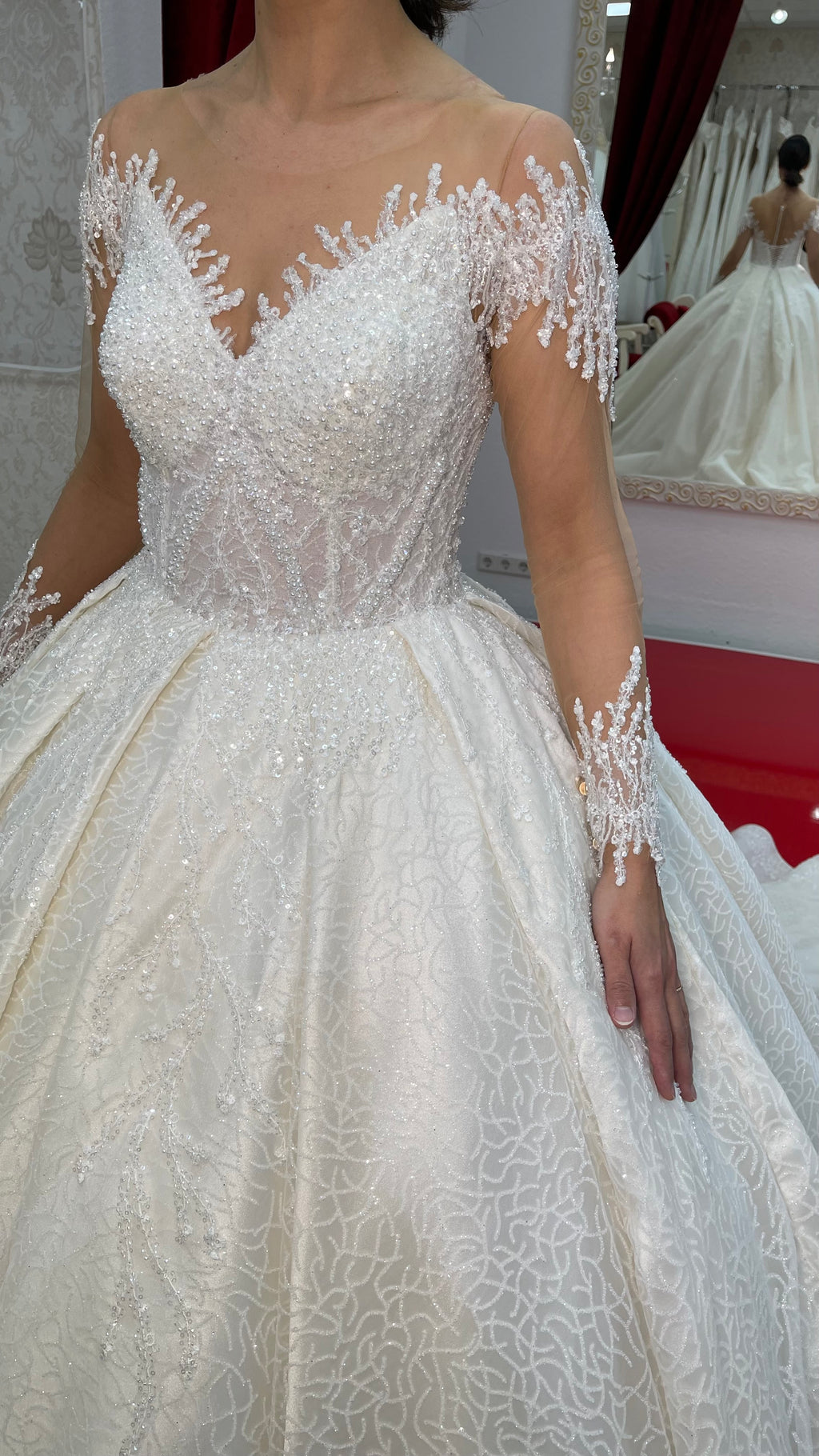 Brautkleid Rosa – Prinzessinnen-Silhouette – Ansicht 4 | Lamia Mode
